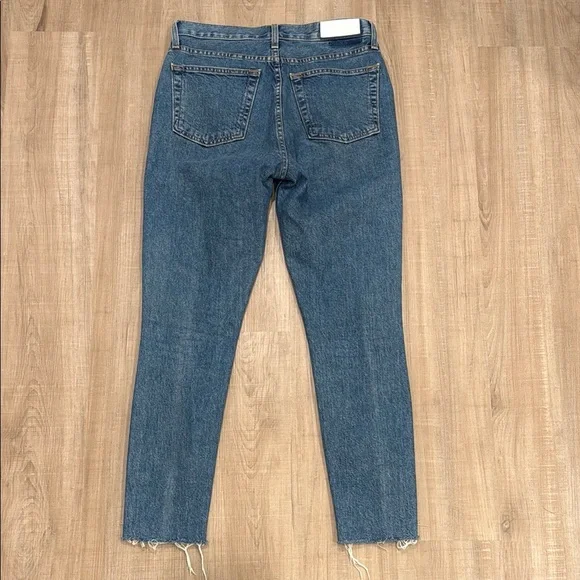 Re/Done High Rise Ankle Crop Jeans - Picture 3 of 8